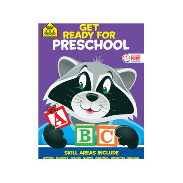 School Zone Get Ready for Preschool Workbook, School Zone