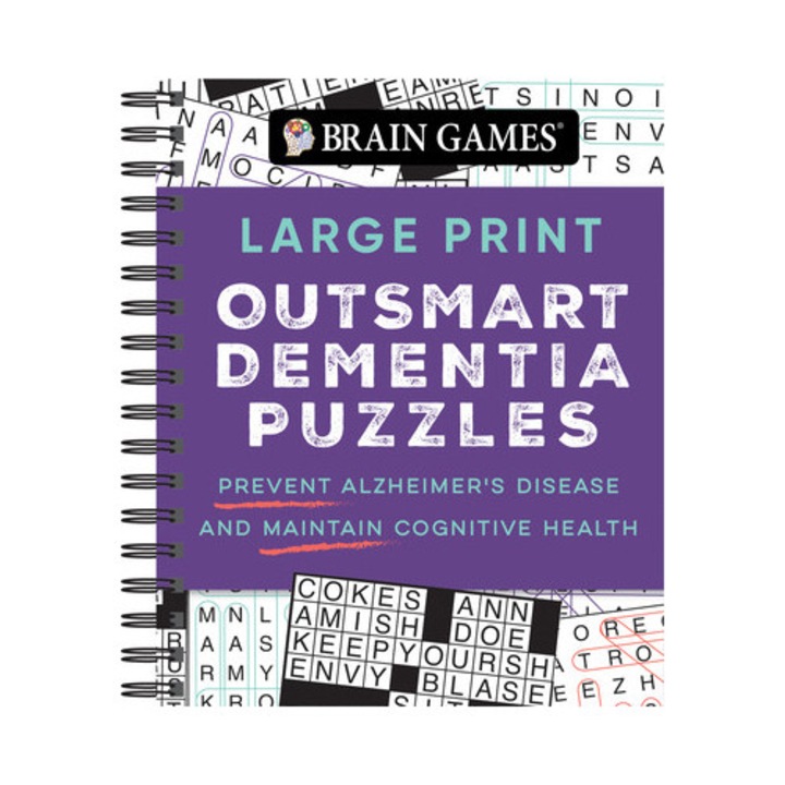 Brain Games - Large Print Outsmart Dementia Puzzles Prevent Alzheimer's Disease and Maintain Cognitive Health, Publications International Ltd