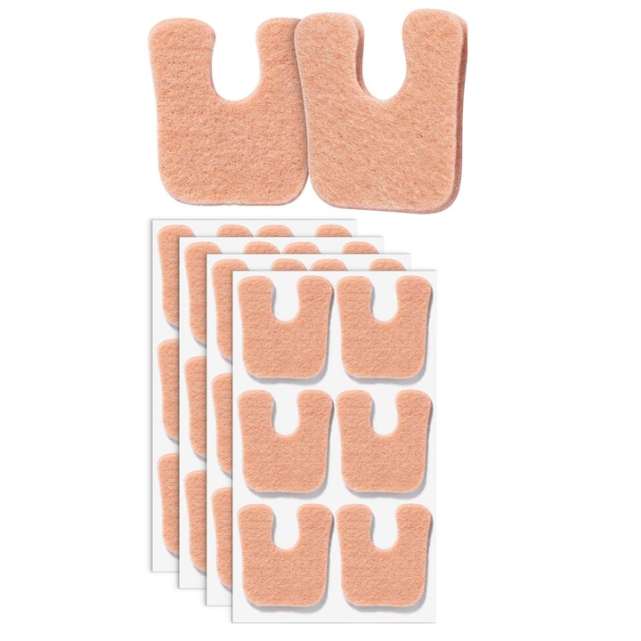 Set 24 Piese Paduri pentru Amortizarea Presiunii, TREXORA, Design U, Bej, 5x5cm