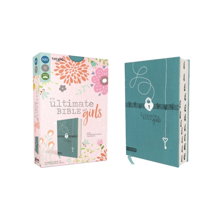 Niv, Ultimate Bible for Girls, Faithgirlz Edition, Leathersoft, Teal, Thumb Indexed Tabs, Nancy N. Rue