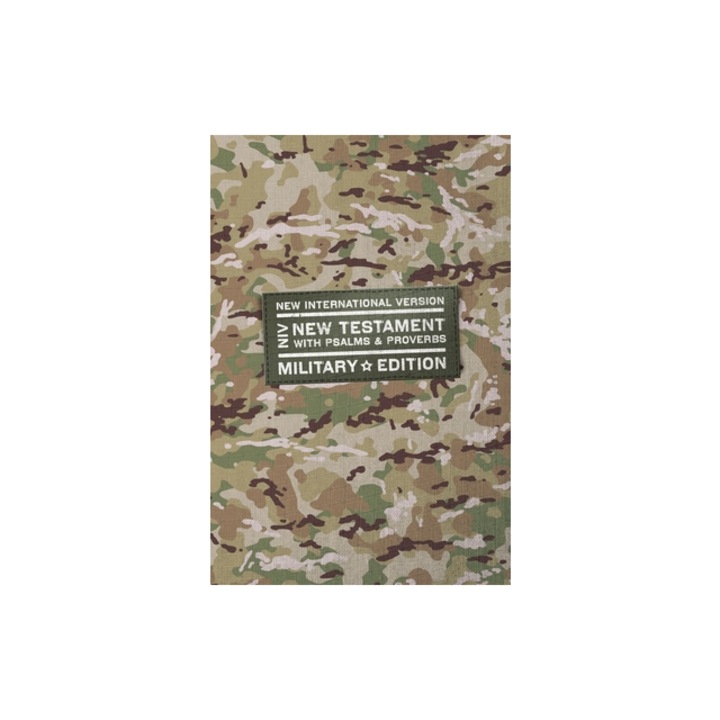 Niv, New Testament with Psalms and Proverbs, Military Edition, Compact, Paperback, Military Camo, Comfort Print, Zondervan