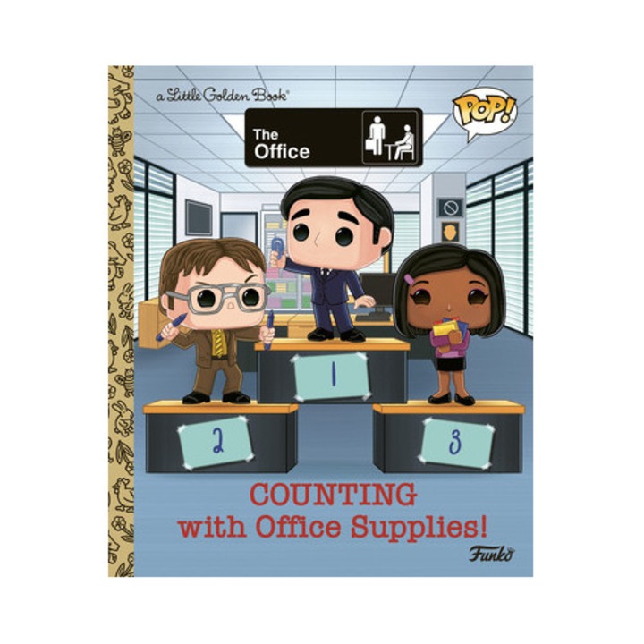 The Office Counting with Office Supplies! Funko Pop!, Golden Books