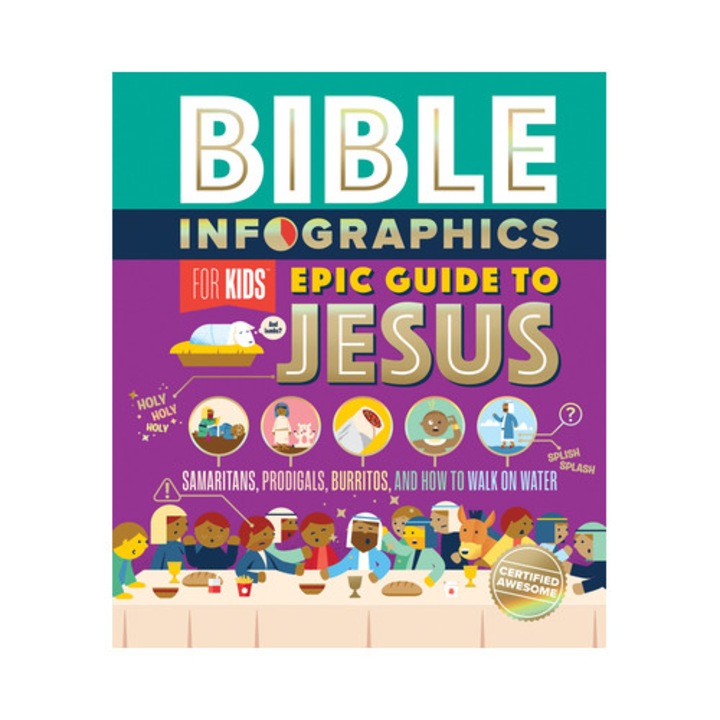 Bible Infographics for Kids Epic Guide to Jesus Samaritans, Prodigals, Burritos, and How to Walk on Water, Harvest House Publishers