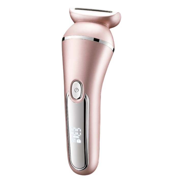 Epilator electric, 5W, lumina LED, lavabil, utilizare umeda/uscata, potrivit pentru parul de pe tot corpul, 600mAh, reincarcabil USB, ergonomic, roz