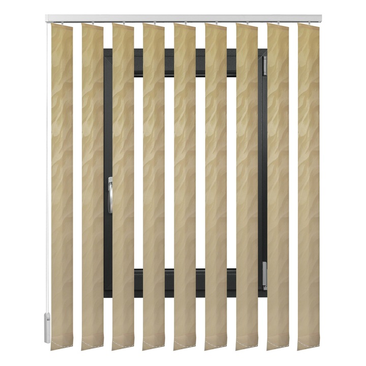 Jaluzele Verticale Textile, Beata, Bej Gold, L 155 cm X H 110 cm, MC&A