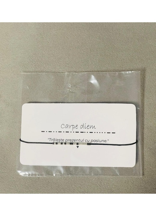 Bratara Cod Morse – Carpe Diem