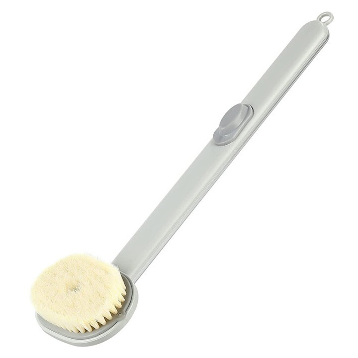 Perie de dus, TodyJeyHo, exfoliant pentru corp, gri