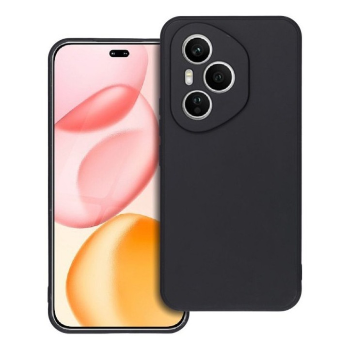 Husa Upzz Ultra Slim New Compatibila Cu Honor 400 Pro, Silicon Soft Slim, Protectie La Camera, Negru