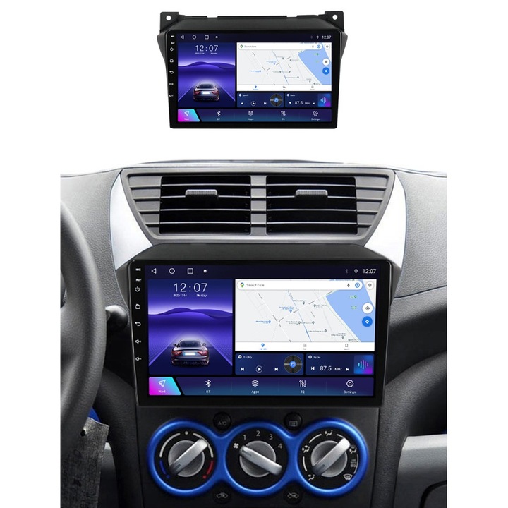 Navigatie Suzuki Alto VII (2009-2016) cu Android, 1GB RAM, 16 GB, Ecran IPS 9" 1024 x 600, WiFi, Bluetooth, suport camera DVR