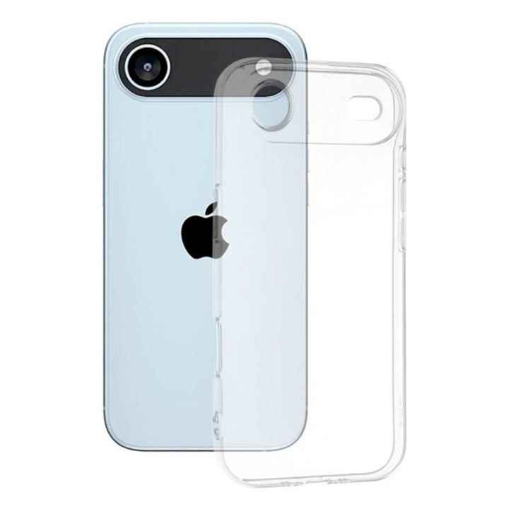 Husa Upzz® Slim, Compatibila Cu iPhone 17 Air, Pastreaza Aspectul Original, Protectie La Camere, Transparenta