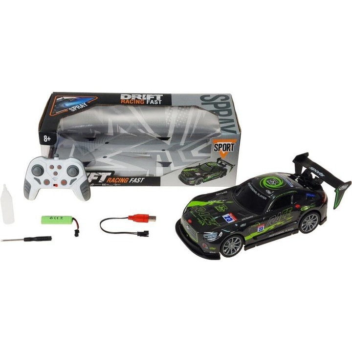 Masinuta R/C Drift Adar, caroserie elastica, USB, multicolor