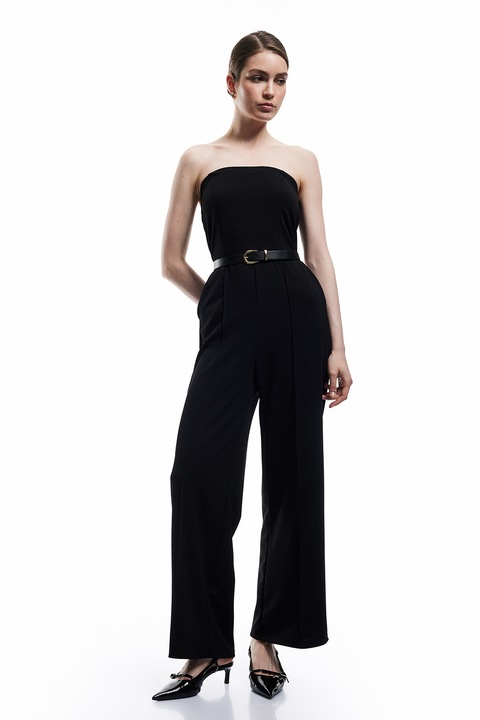 KOTON, Salopeta fara maneci cu model uni, Negru, L