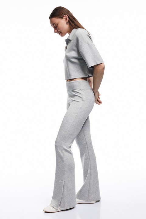 KOTON, Colanti evazati cu slituri laterale, Gri deschis melange