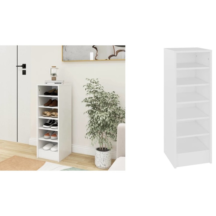 Pantofar, alb, 31, 5x35x90 cm, PAL