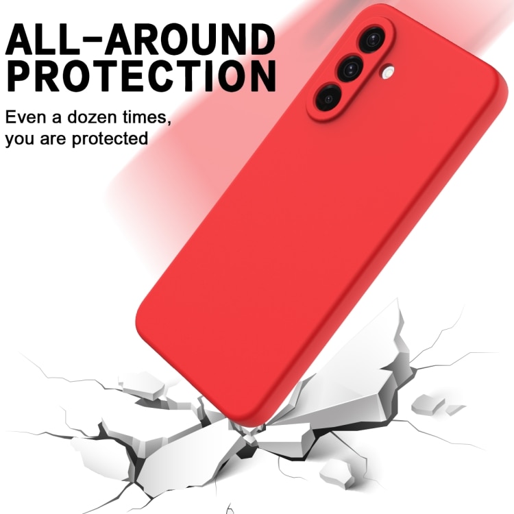 Husa pentru Samsung Galaxy S26, Silicon Premium Catifelat, Protectie Camere, Microfibra In Interior, Rosu