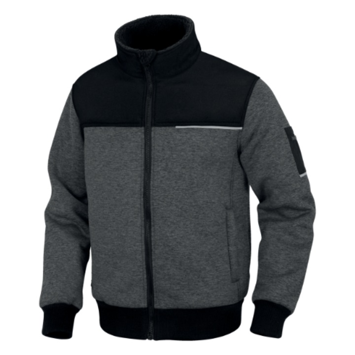 Hanorac gros barbati captusit cu lana, culoarea gri, Sherman2, Delta Plus 3XL GRI-NEGRU