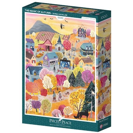 Puzzle Pieces & Peace cu 1000 de piese - Magia Toamnei - eMAG.ro