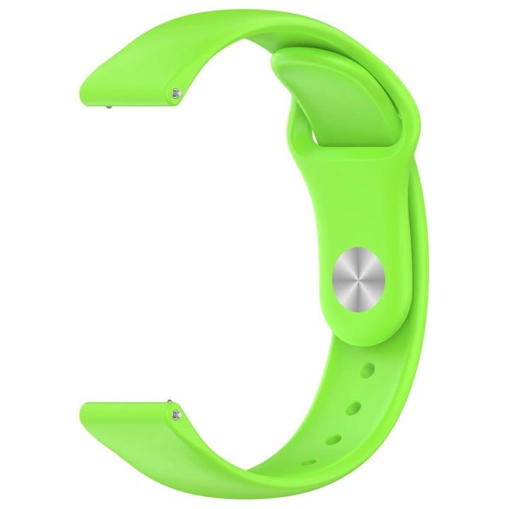 Szíj Samsung Galaxy Watch 4 / 5 / 6 / 7 / FE, Huawei Watch GT2 / GT3 42mm, Polar Ignite / 2 / 3 / Unite, Amazfit Bip GTR 42mm, GTS 2 / 2e / 3 / 4 / Mini, Garmin Forerunner 165 / 245 / 55 / 645, Venu / SQ, Vivoactive 3 / 5 / Music órákhoz, 20mm, lime zöld