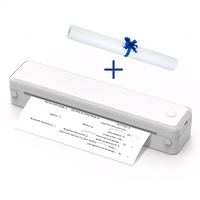 Imprimanta termica portabila A4 + 1 Rola de hartie, marca HYDER, Compatibil Android/iOS, Windows/McOS, Portabil, Bluetooth, Role sau Coli A4, Imprimare Directa, Word, Excel, PDF, TXT, JPG