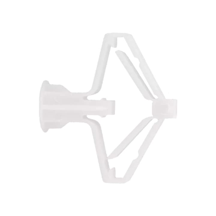 Set 100 bucati diblu din plastic pentru gips carton, tip fluture diametru 10mm, lungime 35mm