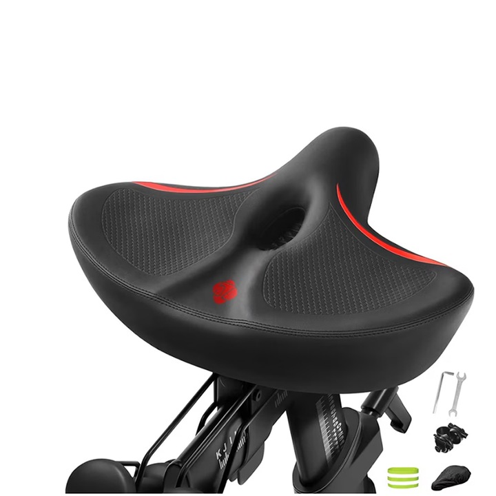 Sa pentru Bicicleta, Rqiurpn, Tip extra gros, absorbtia socurilor, burete cu elasticitate ridicata, Impermeabila, Se potriveste perfect in jurul soldurilor, 27x26x10 cm