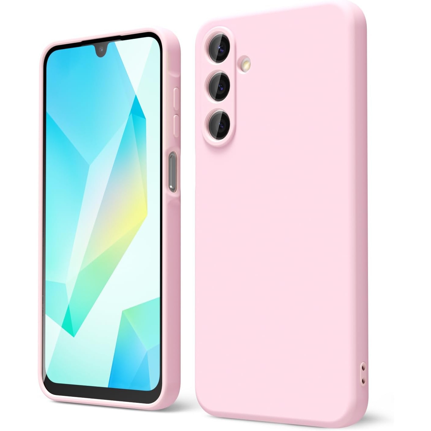 Husa pentru Samsung Galaxy A17 Daden® Silicon Soft, Ultra Slim, Protectie sporita, Interior de microfibra, Roz