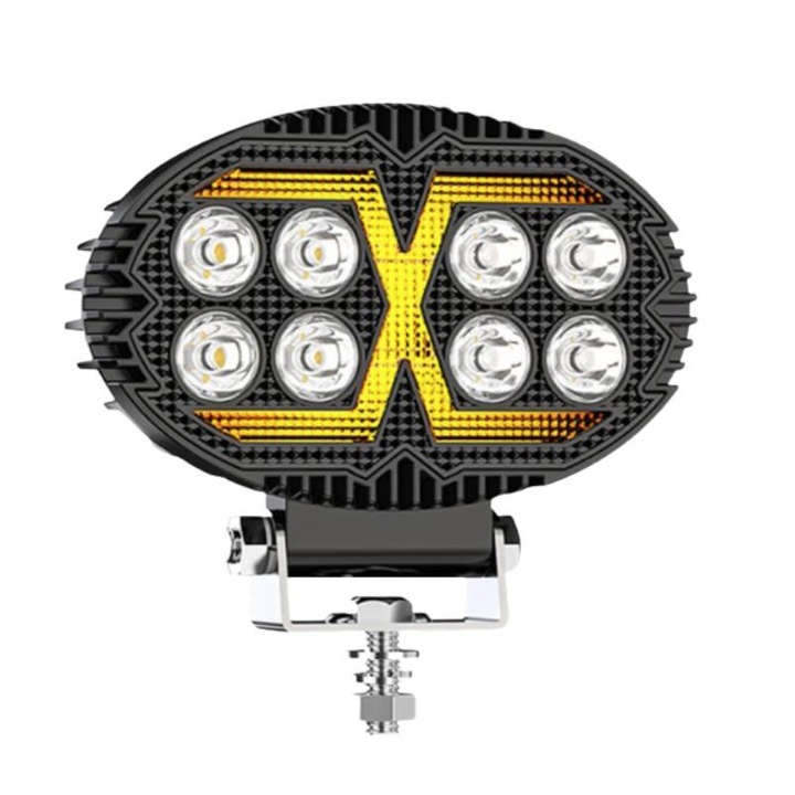 Ovális LED projektor Amio, 10-36V, 2400lm, 140x90mm