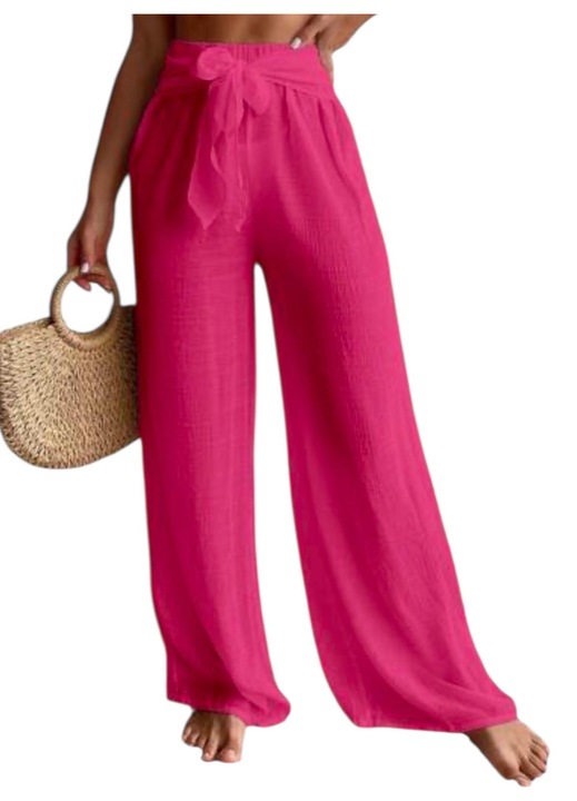 Nyári nadrág, rózsaszín, húzózsinórral, L