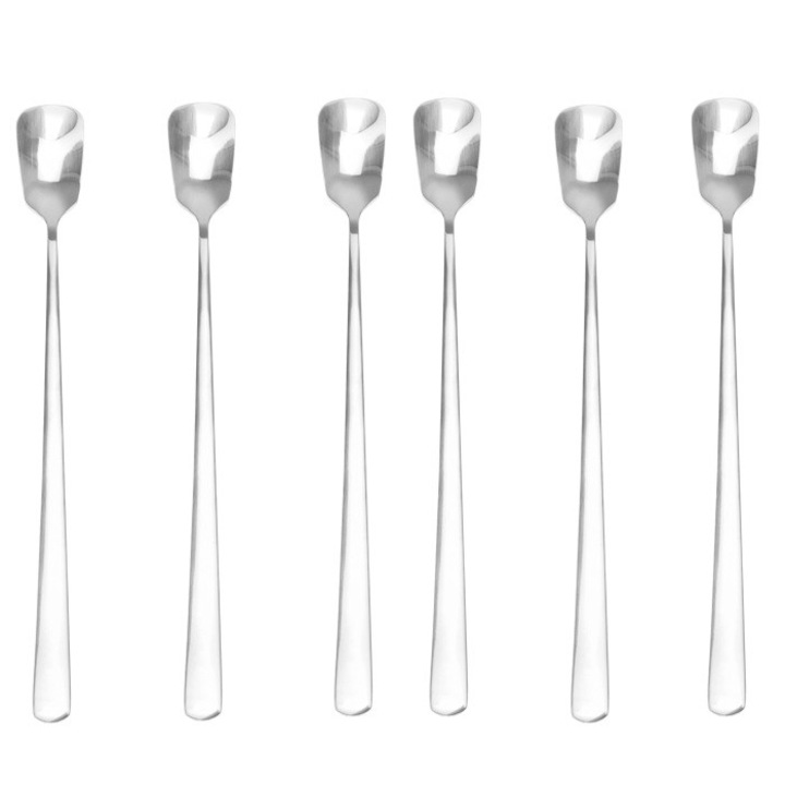 Set 6 linguri cocktail pentru bar tip lopata RAKI 25, 5cm