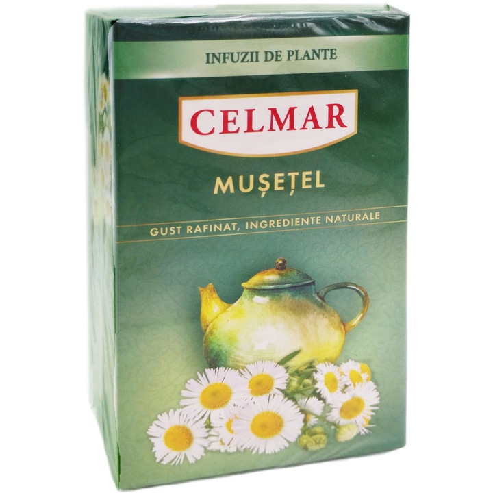 Ceai de Musetel (Chamomilla recutita), 20 plicuri, Celmar