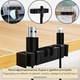 Подложка за мишка RGB с безжично зареждане 15W PRAXELL®, Геймърска подложка за мишка 900x300 мм, 17 режима на осветление, Тъч контрол, Неплъзгаща се основа, Включен органайзер за кабели