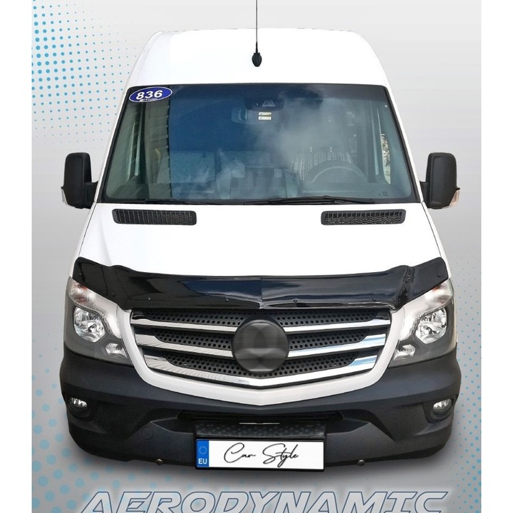Deflector capota negru lucios compatibil Mercedes Sprinter W906 2014-2018