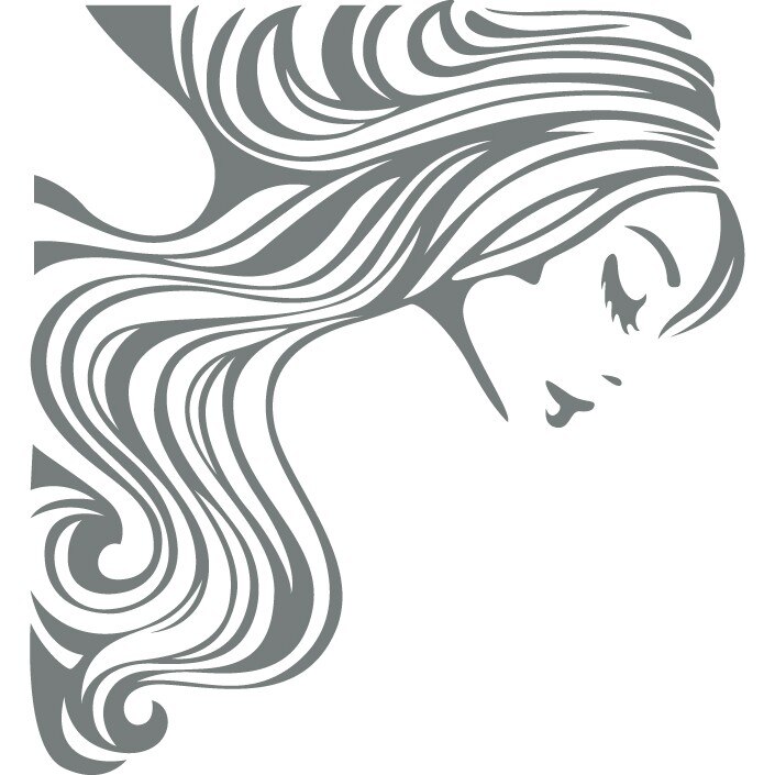 Femeia mandra - Sticker Decorativ - Gri Metal - 97 x 89 cm