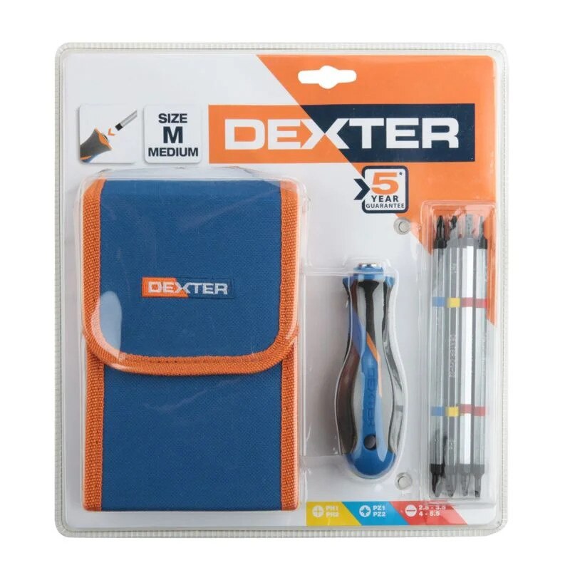 Set surubelnita cu biti schimbabili, Dexter, 4 biti magnetici