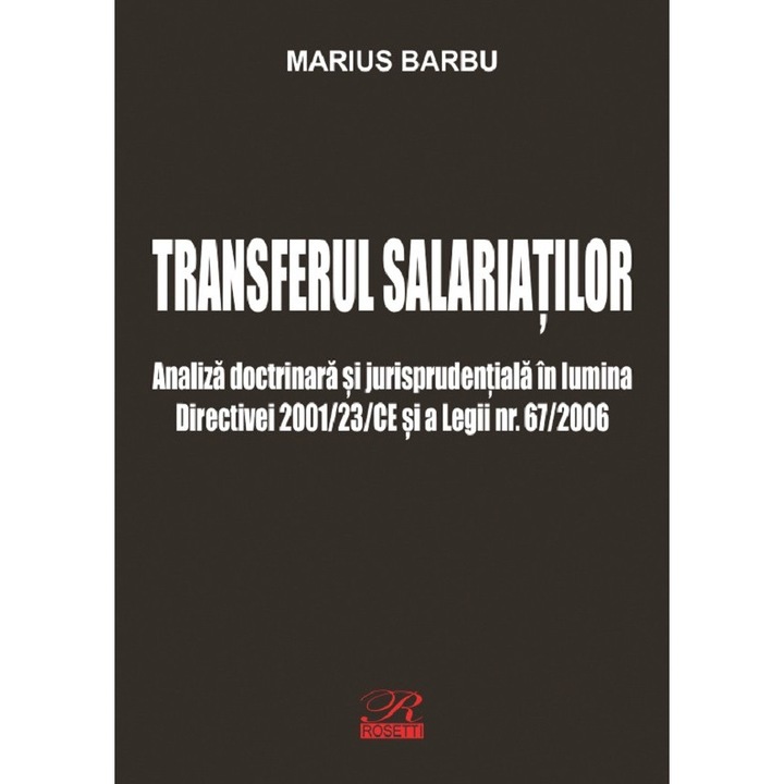 Transferul Salariatilor, Marius Barbu, 2023
