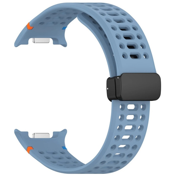 Szilikon karkötő, Samsung Galaxy Watch 8/8 Classic-hoz, HUANLONG, kék