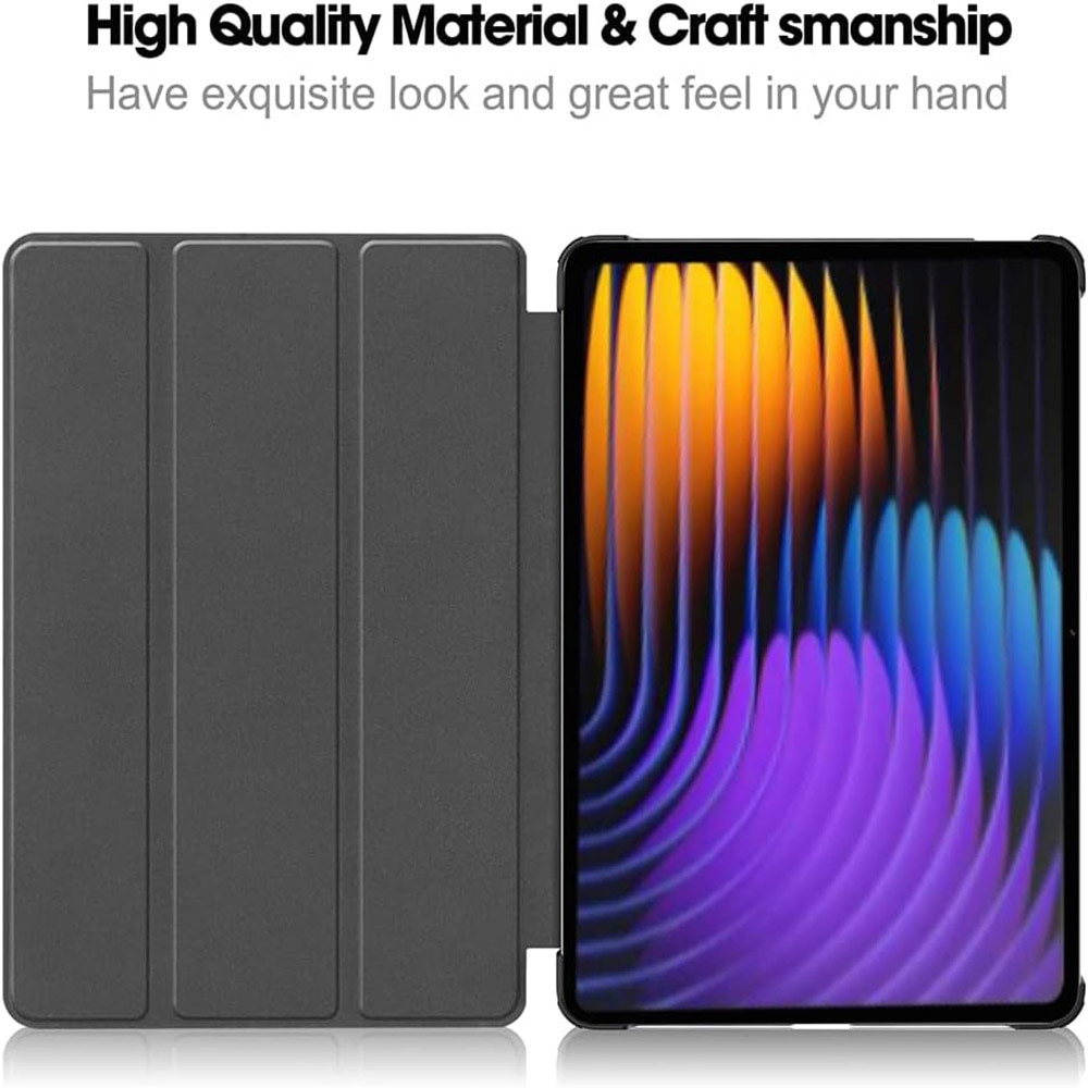 Husa tableta Omelivon pentru Xiaomi Pad 7 / Xiaomi Pad 7 Pro, auto sleep/wake, rosu, 11.2"