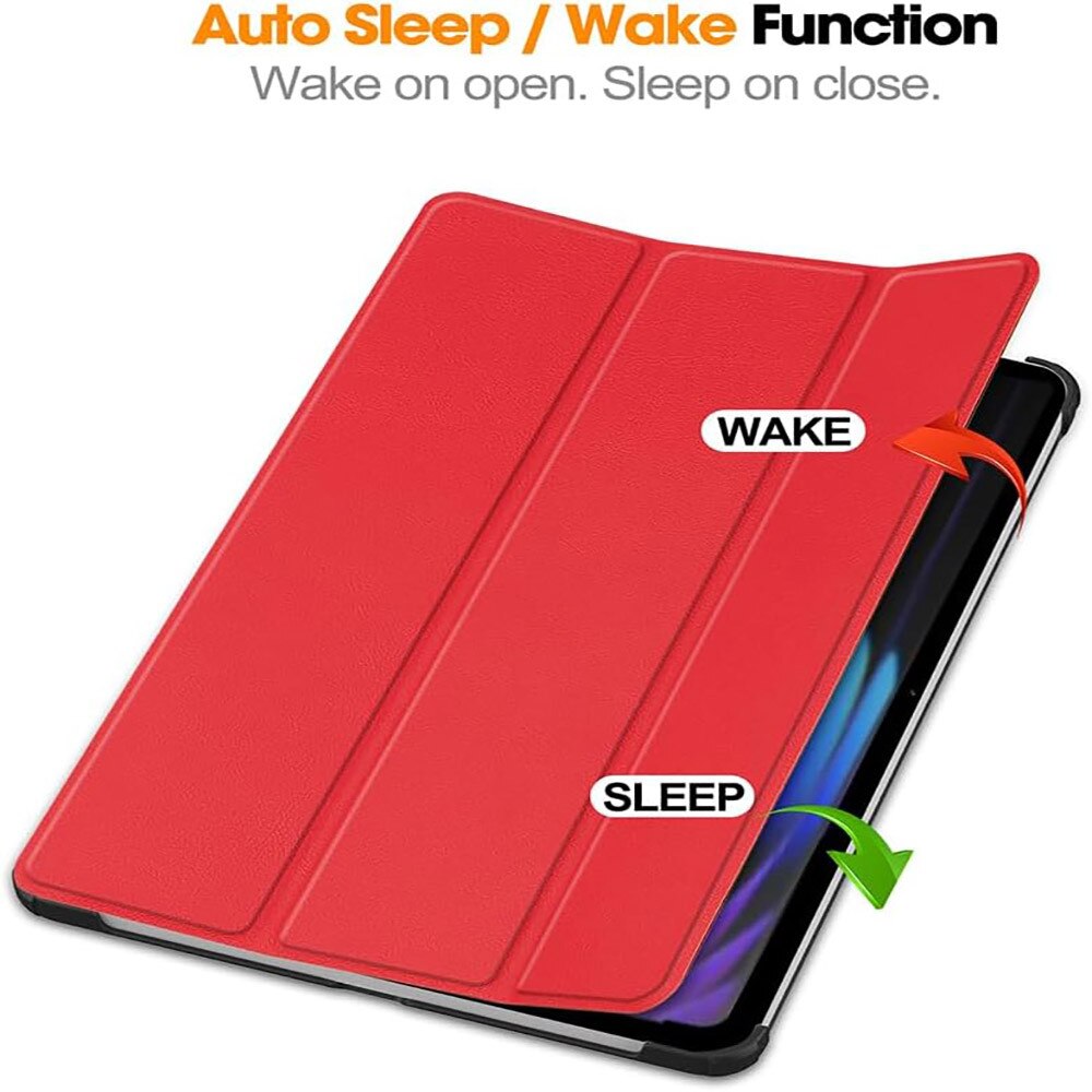 Husa tableta Omelivon pentru Xiaomi Pad 7 / Xiaomi Pad 7 Pro, auto sleep/wake, rosu, 11.2"