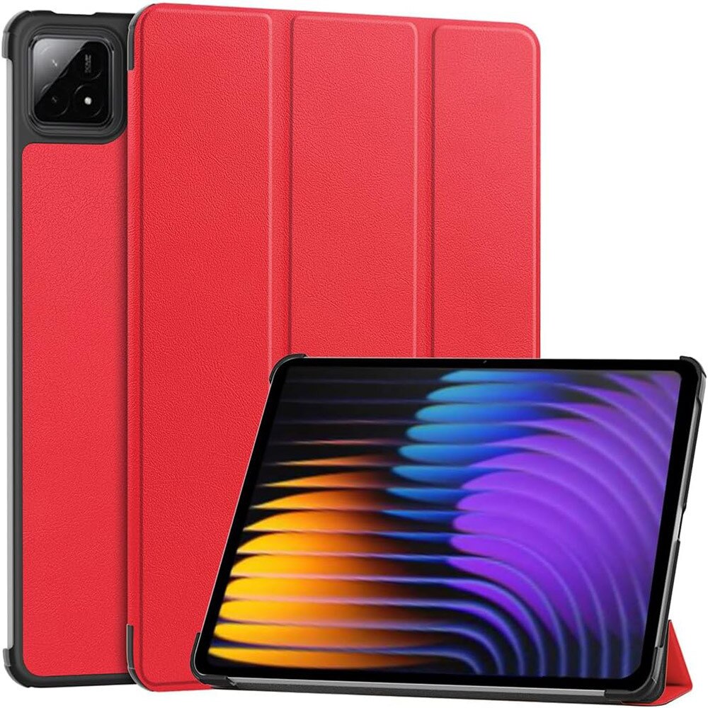 Husa tableta Omelivon pentru Xiaomi Pad 7 / Xiaomi Pad 7 Pro, auto sleep/wake, rosu, 11.2"
