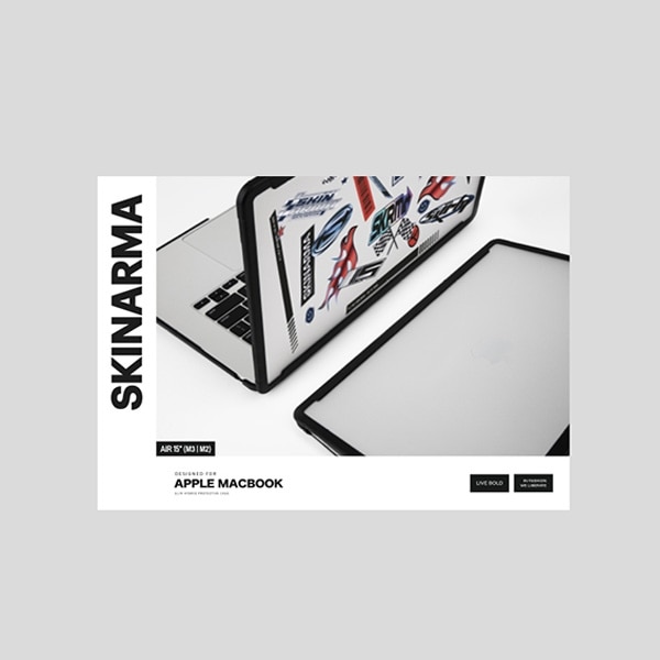 Husa pentru MacBook Air 15" Skinarma, transparenta, design elegant, usoara