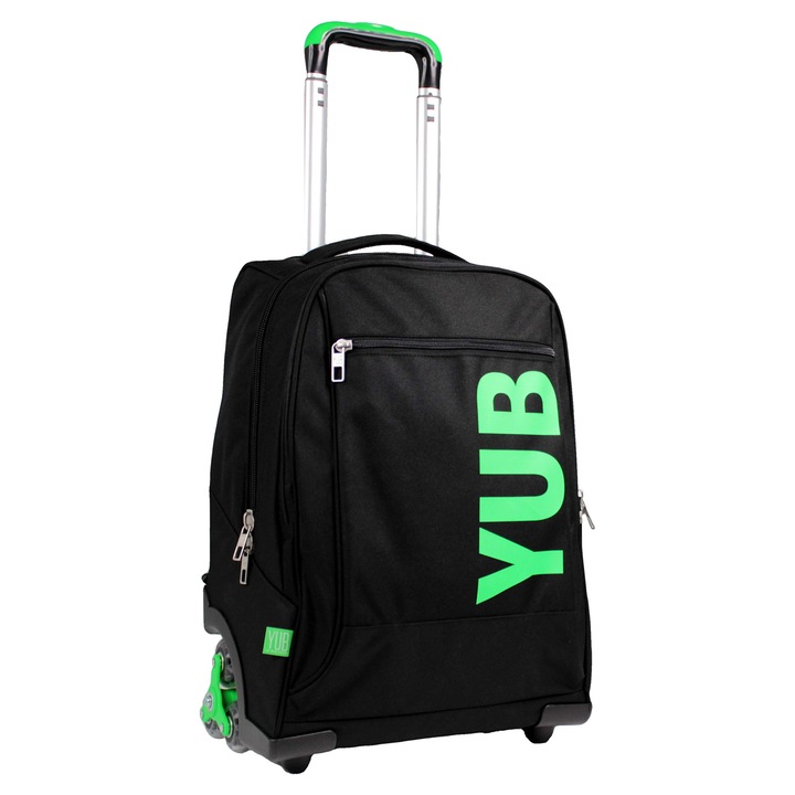 Rucsac Eastpak, 3 In 1, Cu Roti, Negru, Pentru Scoala, Liceu Si Calatorii