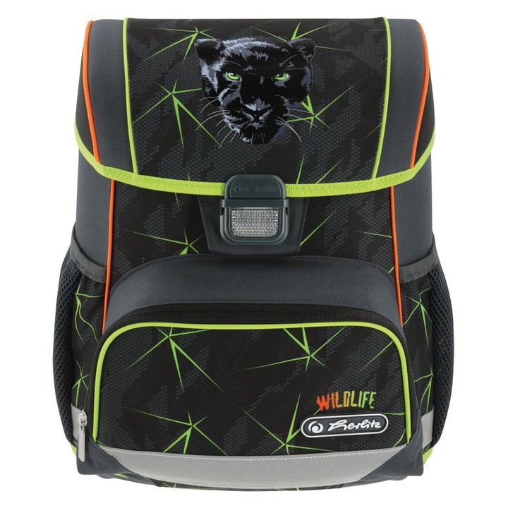 Geanta De Scoala Herlitz Unisex Loop Wild Life Pentru Copii, Multicolora, 44