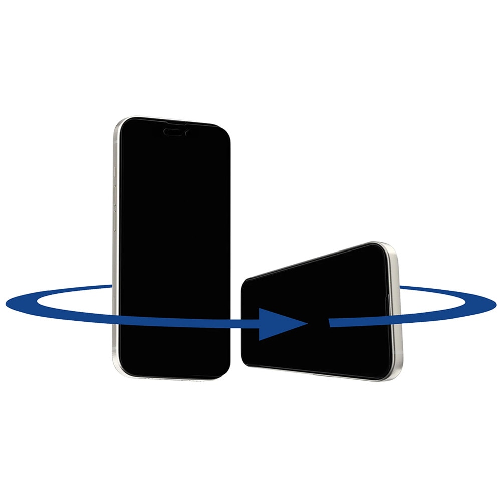 Husa Protectie Compatibila cu 2.5D 360° Privacy Screen Protector, ANANK, iPhone 15 Pro Max - Black