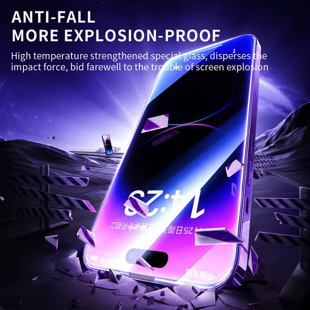 Folie telefon, Blueo, anti-static, neagră, pentru iPhone X / XS / 11 Pro