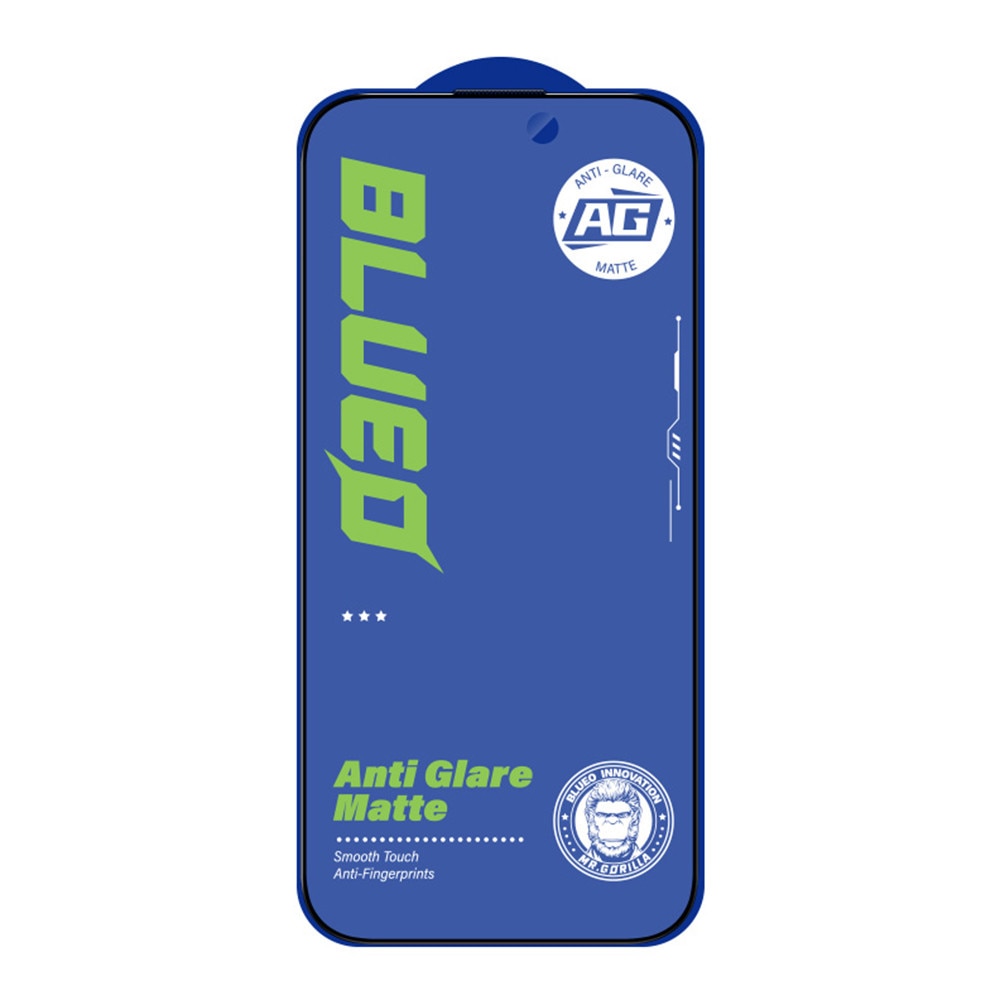 Folie telefon Blueo, anti-reflexie, neagră, compatibilă cu iPhone 14 Pro