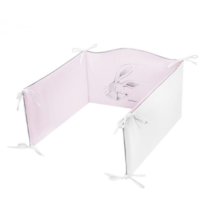 Protectie laterala pentru patut, 180 x 30 cm, Andre Belisima, P02-0241-2, Roz