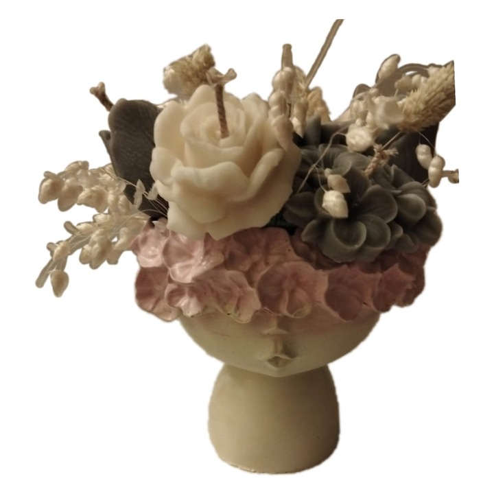 Lumanare din ceara de albine, parfum floral, 628 g