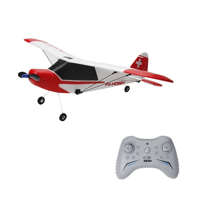 PIPER J3 CUB RTF самолет с дистанционно управление, напълно оборудван, с електронен стабилизатор, безчетков двигател, размах на крилете 520 мм