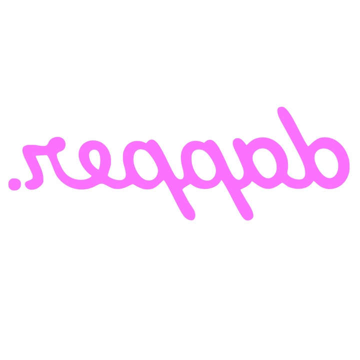 Sticker Dapper pentru lipit pe interior parbriz sau luneta, roz, 20cm