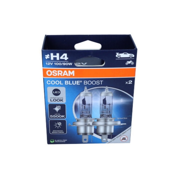 Комплект от 2 автомобилни крушки Osram H4 12V, 60/55W, 5000K